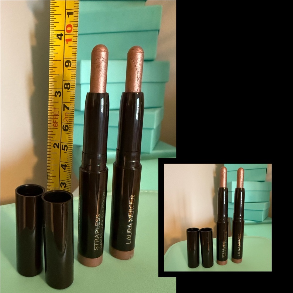 2xNEW Laura Mercier Caviar Stick Eye Color Crayon, Strapless, Total: 2g/0.06oz